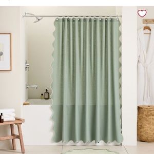 Brand new never used West Elm shower curtain